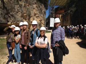 Finnish team is enjoying the sun and the historical site Finnish team is enjoying the sun and the historical site